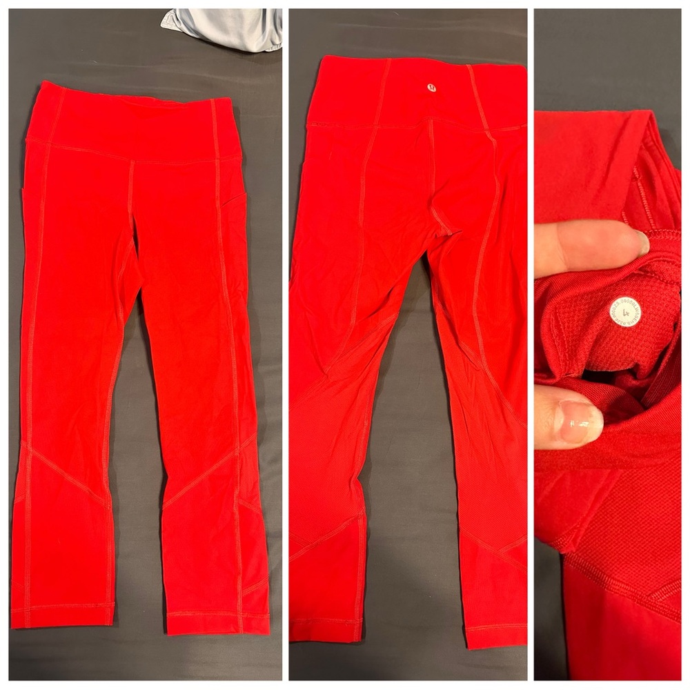 lululemon athletica Red Leggings